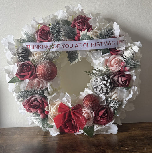 Christmas Wreath Funeral Tribut Wreath Christmas Wreath Memorial Wreath Xmas UK