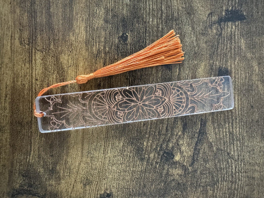 Bookmarks Clear Background And Gold Embossed Stripe