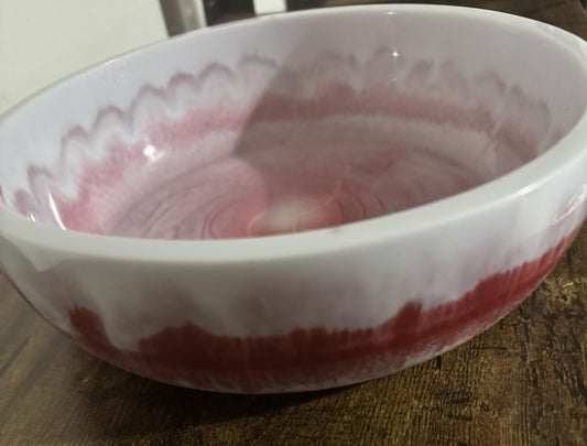 Candy Cane Resin Bowl Christmas Fruit Bowl Candy Dish Christmas Snack Bowl