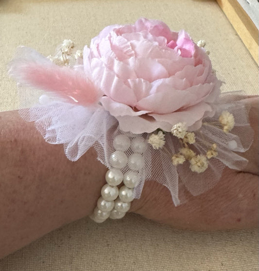 Buy 2 Get 2 Free Wrist Corsage Artificial And Dried Flowers For Bridesmaid
