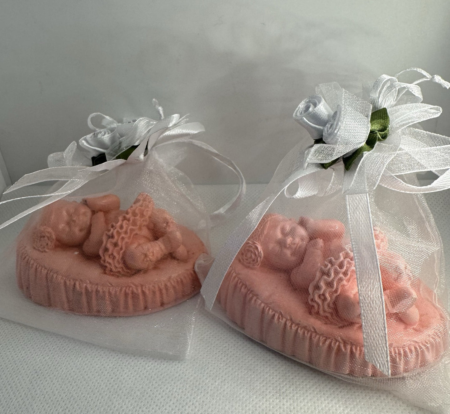 10 Baby Shower Favors for Girl – Pink Eco Resin Christening/Baptism Gift