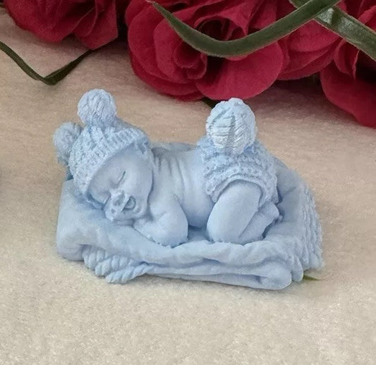 10 Pieces Blue Baby Boy Shower Favor Christening Baptism Gift