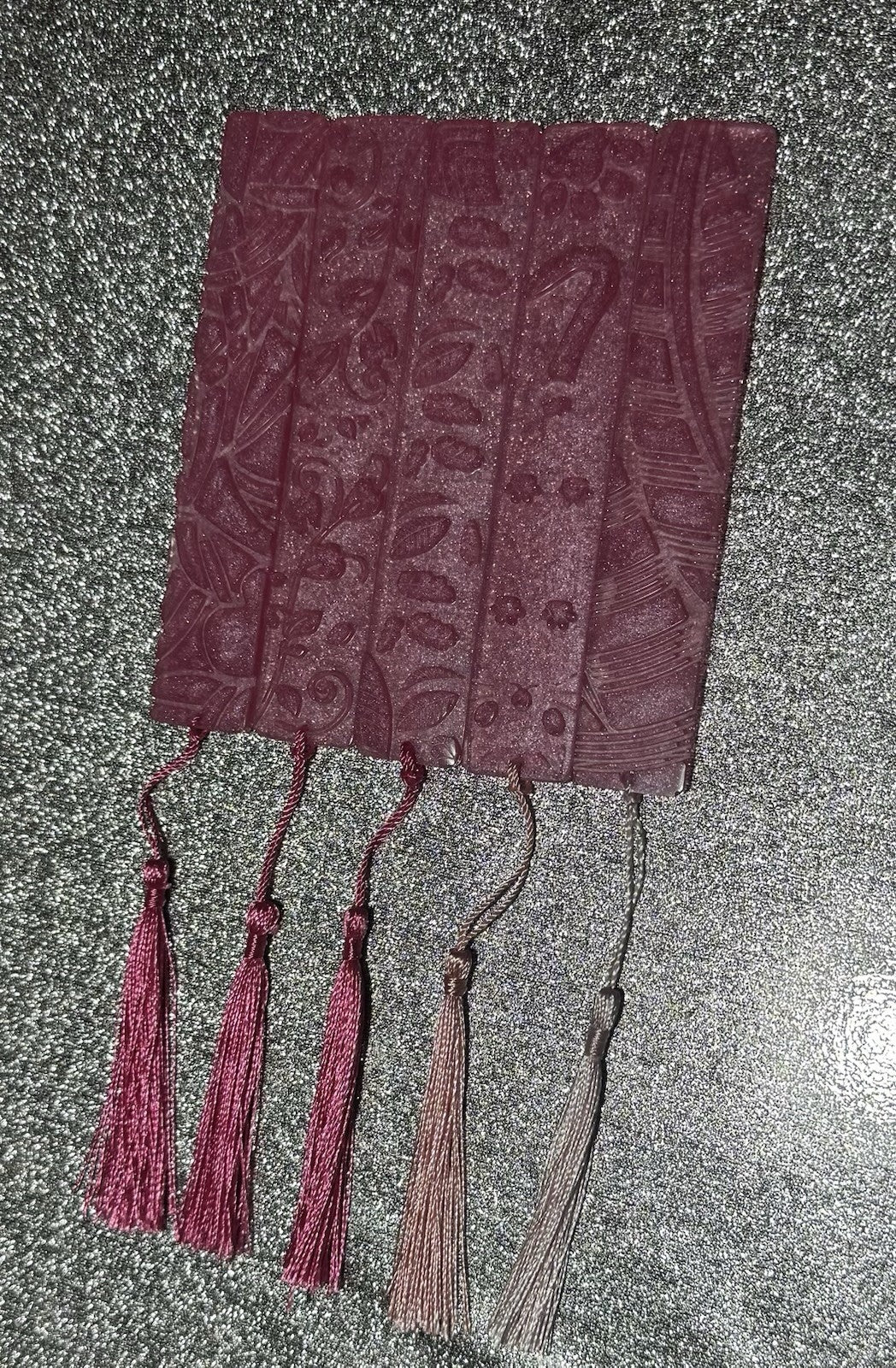 5 Pieces Handmade Unique Custom Resin Bookmark with Tassels for Women Girls Gift