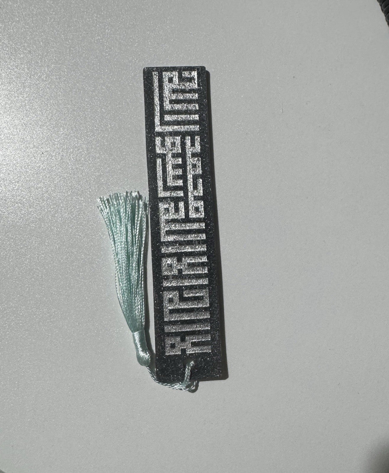 Islamic Bookmark Resin Silver Sparkling