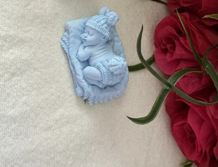 10 Pieces Blue Baby Boy Shower Favor Christening  Baptism Gift